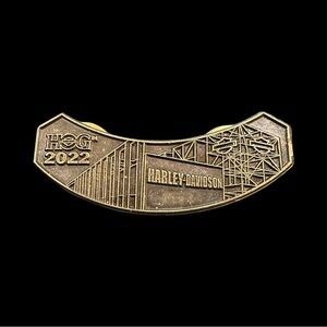 Harley-Davidson Gold 2022 Collector's Pin Backside 2008
